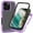 Purple, variant on Decase for Apple iPhone 16 Pro Max Clear Case,Heavy Duty Dual Layer Hybrid Rubber Bumper Rugged Transparent Phone Cover Built-in Front Screen Protector for iPhone 16 Pro Max -Purple