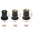 thumbnail image 2 of 10PCS Rubber Rivet Rub Windshield Windscreen Rivet Rub Screw Well Rivet Nuts Fasteners M6, 2 of 8