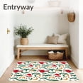 thumbnail image 3 of ODIKA 4'x6' Machine Washable Non-Slip Area Rug, Enchanted Forest Pathway High Traffic Rug, Red, 511747, 3 of 7