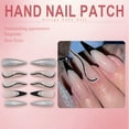 thumbnail image 3 of RAGUPEL 24Pcs Glue on Nails for Women,Hand-Drawn Design Square Nails,Diamond-Studded Stick on Nails for Women,Full Cover Nail Tips for Daily Life,Dating,Party,Taking Pictures,Style2, 3 of 7