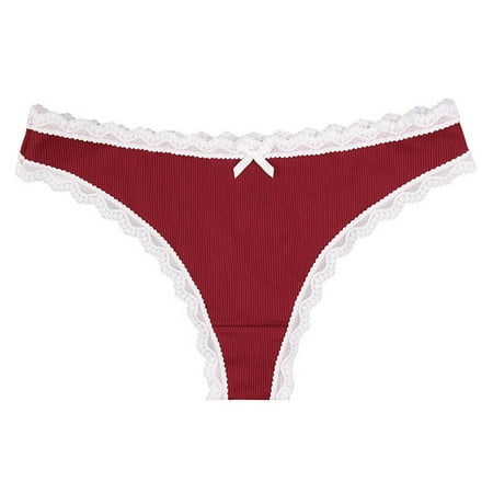 

Exotic Lingerie Sets For Women Solid Color Bow Underwear Glitter Lace Low Rise Thongs Underwear Panties Panty Lace Nighty Bedroom Loungewear