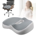 thumbnail image 2 of TIELUTT Memory Foam Seat Cushion for Chair & Car – Slow Breathable & Comfortable Chair Pad Swing Cushion Replacement for Sitting on Seat for Back Memory Foam Stadium Seat Cushion Seat Cushion for Whe, 2 of 5