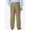 thumbnail image 2 of KingSize Men's Big & Tall Relaxed Fit Wrinkle-Free Expandable Waist Pleated Pants, 2 of 6