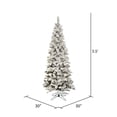 thumbnail image 3 of Vickerman 5.5' Flocked Pacific Artificial Christmas Tree, Warm White LED Lights, 3 of 3