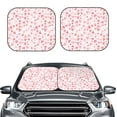 thumbnail image 2 of Naloa Cute Hand Drawn Hearts 2 Piece Foldable Car Sun Shades, Car Windshield Sunshade, Front Window Sunshade for Car, Truck, SUV - Large, 2 of 7