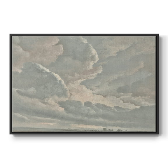 Vintage Landscape-CCXXXVI By Wexford Home Framed in Black Wood Gallery Wrapped Canvas 17 in. x 25 in.
