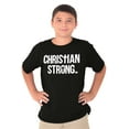 thumbnail image 3 of Christian Strong Religious Faith Crewneck T Shirts Boy Girl Teen Brisco Brands X, 3 of 6