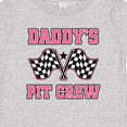 thumbnail image 4 of Inktastic Daddy's Pit Crew Design with Checkered Flags Girls Baby T-Shirt, 4 of 5