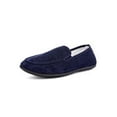 thumbnail image 3 of Fangasis Men Loafers Flat Casual Walking Shoes Comfort Flats Daily Cloth Moccasin Navy Blue 1# 9, 3 of 4