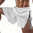 thumbnail image 4 of BLCHUNen Mens Summer Beach Shorts Drawstring Elastic Side Zipper Casual Shorts with Pockets, 4 of 9