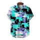 thumbnail image 4 of Camisas de verano nuevas de selva tropical para hombres y mujeres, ropa de calle de tendencia, ropa de moda sencilla con solapa de manga corta, ropa para mujer, camisa superior, 4 of 4