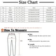 thumbnail image 2 of Mrat Women's Linen Pants Linen Pants Women Summer Casual Printing Elastic Loose Green Cargo Pants Women Pants Straight Wide Womens Trouser Pants Leg Trousers Pants Sky Blue_HH 3XL, 2 of 5