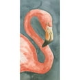 thumbnail image 3 of Caroline, Emma 14x24 Black Modern Framed Museum Art Print Titled - Flamingo Study I, 3 of 5
