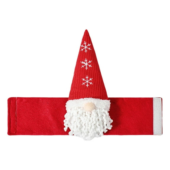 Christmas Curtain Tiebacks, Holiday Curtain Holdbacks, Faceless Doll Fabric Curtain Buckle Tiebacks for Home and Office Decor, Durable Red Green Gray 36cm Length