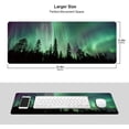 thumbnail image 6 of Northern Lights Forest Aurora Borealis XXL XL Large Gaming Mouse Pad for Desk, Non-Slip Long Extended Keyboard Pads Mousepad Rubber Table Mat 31.5 X 11.8 Inch, 6 of 6