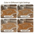 thumbnail image 7 of ODIKA Flannel Cow Print Theme Irregular Motif Covering Fuzzy Artificial Stain Resistant Low Profile for Dorm Room, Small Living Apartment, 7 of 7
