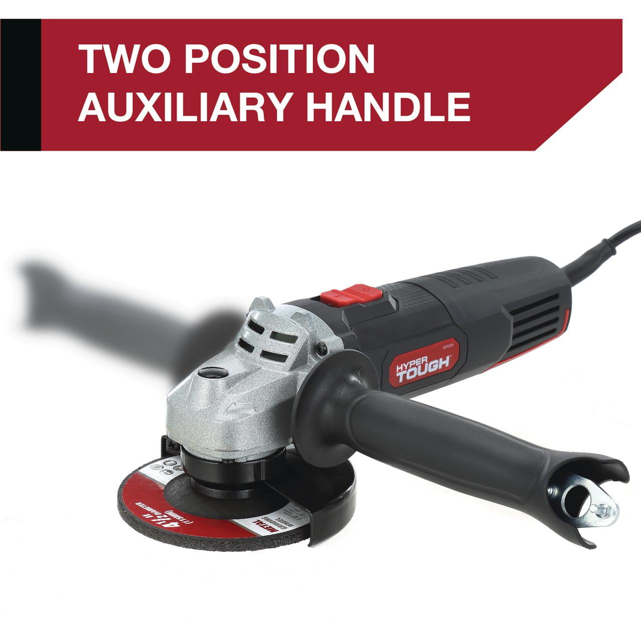 Hyper Tough 6 Amp Corded Angle Grinder with Handle Hyper Tough 6 Amp Corded Angle Grinder with Handle