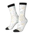 thumbnail image 1 of Balery Sea Animals Calcetas Largas con Estampado para Hombre y Mujer – Suaves y Transpirables, Talla Única (US 5-11), 1 of 6