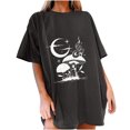 thumbnail image 1 of Blusa de Manga Corta Con Estampado de Sol Y Luna Gótica Vintage Para Hombre Y Mujer Odeerbi ODB181958, 1 of 7