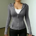 thumbnail image 5 of Hfnxid Women's Sun Shirts UPF 50+ UV Protection SPF Long Sleeve Quick Dry Stretch Top Summer Outdoor Workout Hiking Fishing Tops Gray XL, 5 of 8