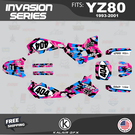 Kalair GFX Graphics Kit for Yamaha YZ80 (1993-2001) Invasion Series Kalair GFX Graphics Kit for Yamaha YZ80 (1993-2001) Invasion Series