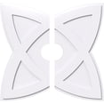 thumbnail image 1 of Ekena Millwork CMP34CM2-06000 34 in. OD x 6 in. ID Square Cosmo Architectural Grade PVC Contemporary Ceiling Medallion - 2 Piece, 1 of 1