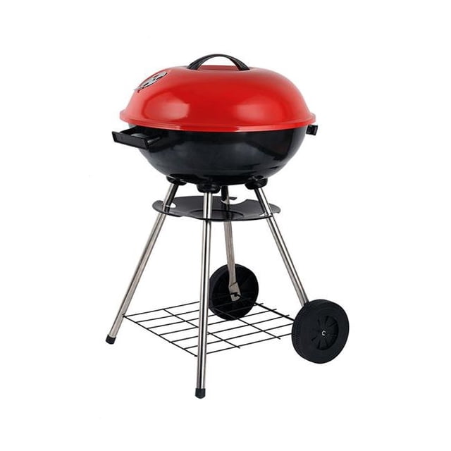 Barbecue au Charbon de Bois 17 Po, Rouge