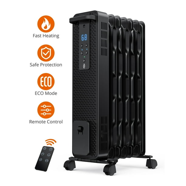 Taotronics Space Heater 1500w Manual TaoTronics Oil-Filled Heater, 1500W Auto Space Heater with Remote