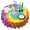 Rainbow Colorful, variant on Colorful Stripe Round Table Cloth,Wrinkle Free Table Cover with Polyester,Waterproof Reusable Round Table Clothes for Weeding Birthday Tea Party Decorations (Round,60x60inch)
