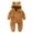 Brown, variant on XEGLSBU Snowsuit Toddler Boy 3T Baby Girls Boys Bear Warm Thick Snowsuit Hooded Coat Jumpsuit Toddler Snowsuit Waterproof 3T Pink Size 18-24 Months
