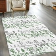 thumbnail image 2 of Area Rugs 2.7'x5', Green Grey Botanical Carpet for Living Room Bedroom Dining Room, Spring Floral Summer Farmhouse Throw Kitchen Rugs Non Slip Washable Rectangle Indoor Outdoor Rugs, 2 of 8