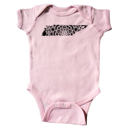 

Inktastic Tennessee Silhouette Mandala Gift Baby Boy or Baby Girl Bodysuit