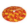 thumbnail image 2 of Bingfone Christmas Tree Skirt Mat Christmas Decoration Interior 30" -Vintage maple leaves autumn, 2 of 6