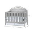 Child Craft Penelope 4in1 Convertible Crib, Cool Gray