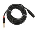 thumbnail image 1 of Cable de micrófono XLR hembra a TRS 635 mm ANGGREK 8 m para refuerzo de sonido profesional, 1 of 8