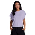 thumbnail image 4 of RBX Active Women's Cotton Blend Keyhole Back Fashion Workout Yoga Top, 4 of 5