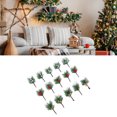 thumbnail image 1 of Ramas De Bayas De Acebo De Navidad, Agujas De Pino De Bayas De Acebo De Navidad Festivas De Plástico, 15 Piezas Para Bodas, 1 of 7