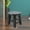 Black, variant on Solid Wood Stool - Small Square Stool for Home, Waterproof Wooden Stool for Kitchen, Entryway & Laundry, Extra Seating, Shoe Changing Stool, Durable & Stable, 4 Color Options