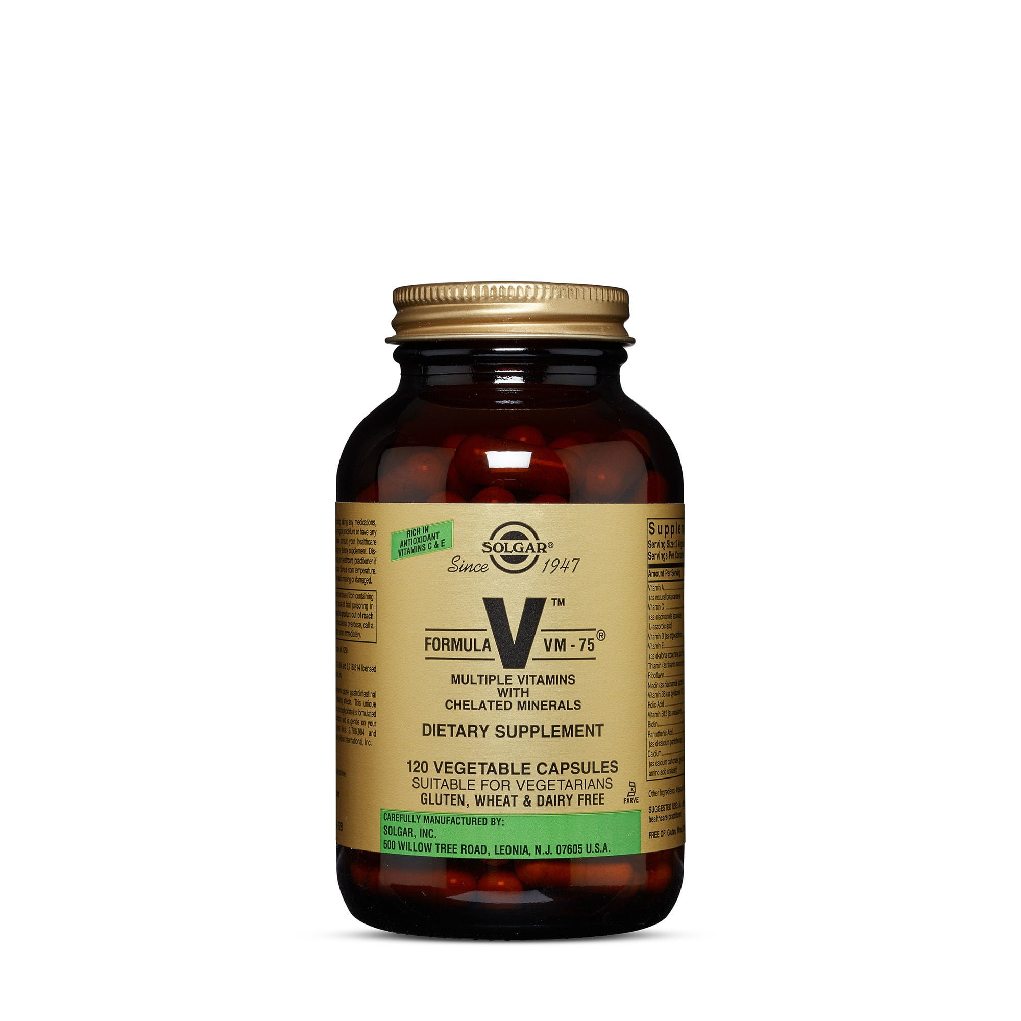 Solgar Formula VM-75® Vegetable Capsules - 120 ct