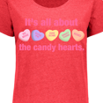 thumbnail image 4 of Inktastic Candy Hearts Ii Women's Plus Size T-Shirt, 4 of 5