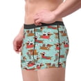 thumbnail image 2 of Fotbe Dachshund Christmas Play Calzoncillos Tipo Boxer con Bolsa de Soporte Total para Hombre, X-Temp Fresco, Transpirable y de Secado Rápido-Medium, 2 of 5