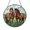 Acrylic 3.5 Inch, variant on Two Horses Stained Glass Suncatcher Round Window Hanging Field Scene Panel for Home Decor Animal Lover Gift