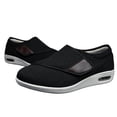 thumbnail image 1 of Wide Adjusting Soft ComCompatibletable Shoes Orthopedic Walking Shoes Compatible The Old Breathable Hook-and-loop Design Shoes, 1 of 5