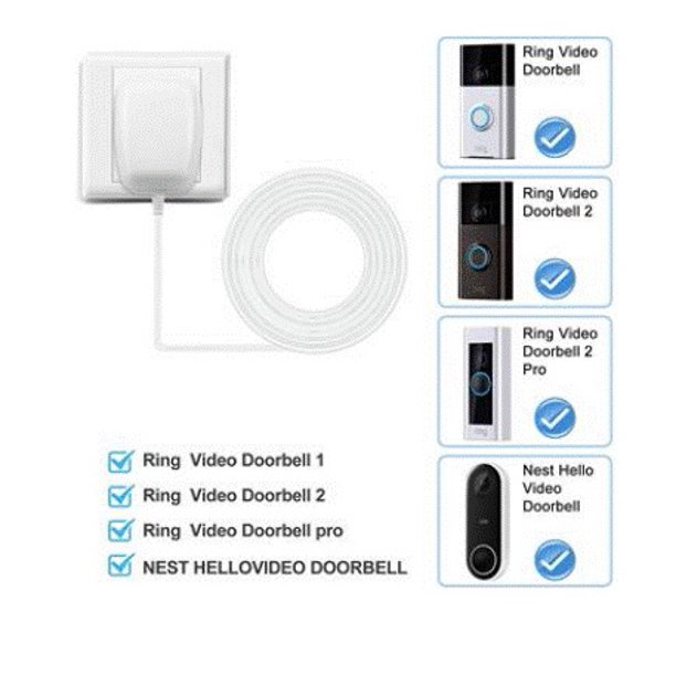 Doorbell Transformer, 18V Power Adapter for Video Doorbell