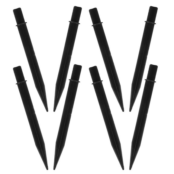 Worgeous 8pcs Solar Light Stakes Replacement Plastic Garden Stakes Ground Stakes Yard Lights Spikes For Pathway Lawn Garden Outdoor Lighting