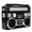 Black, variant on Supersonic Portable 3-Band Radio with Bluetooth and Flashlight, SC-1097BT, Red