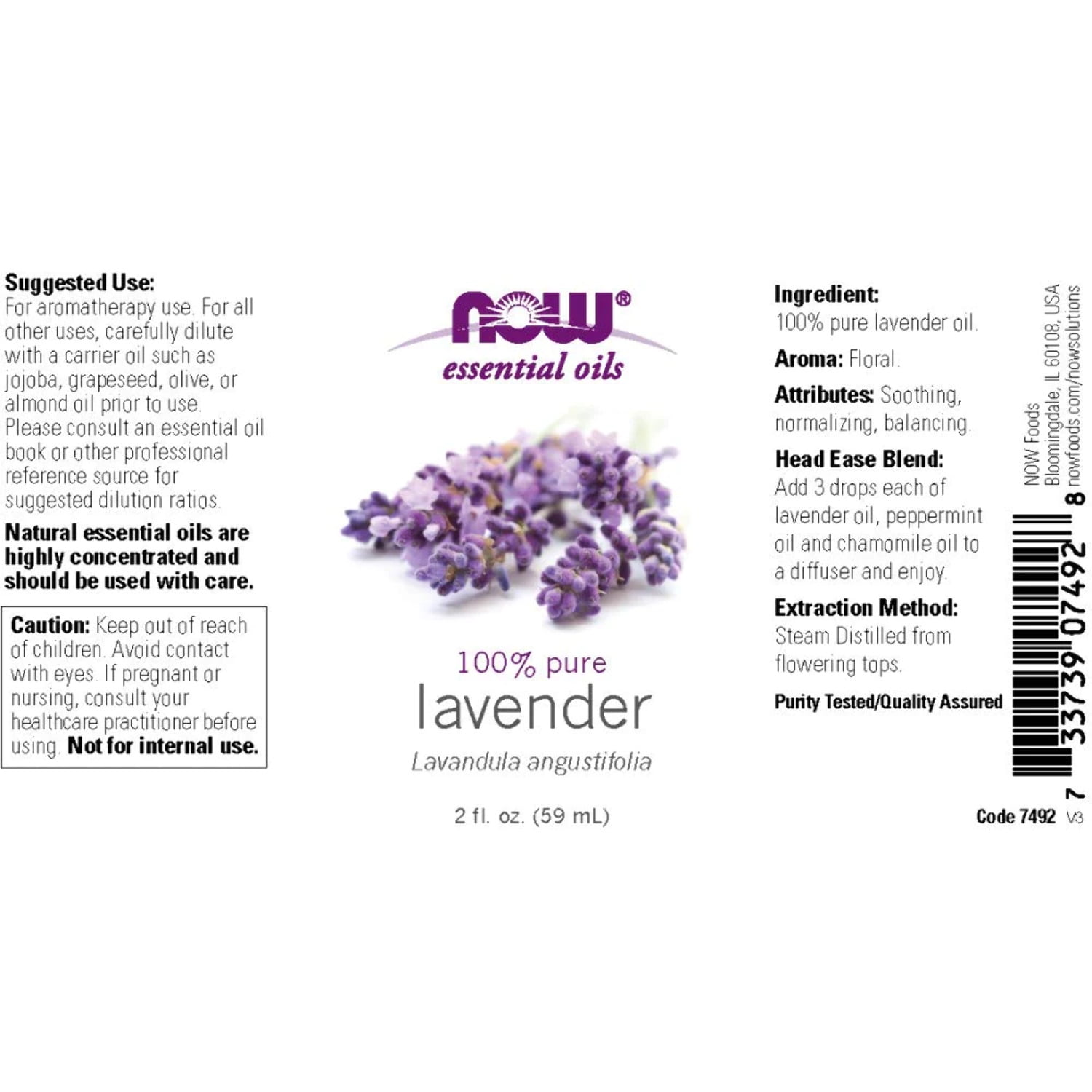 Now Lavender Essential Oil 30 ml - فانير