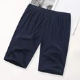 thumbnail image 2 of Men's Shorts Summer Pure Color Five Point Sports Casual Short Pants Quick Dry Lightweight Drawstring Athletic Running Men, 2 of 6