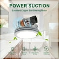 thumbnail image 4 of Akicon Exhaust Fan, 80CFM 2.0 Sones Bathroom Exhaust Fan with Light, Upgrated Bthroom Fan with Dimmable 3CCT LED and Acrylic Light Cover, Bath Ventilation Fan for Home, Round, Stain White, 4 of 7
