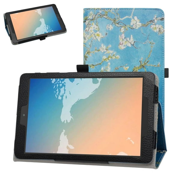 Labanema for Alcatel Joy Tab 2 Case, for Alcatel Joy Tab 2 Case 8 inch, for TCL Tab 8 (Model TCL 9048s)/for Alcatel Joy Tab 2 8 (Model 9032Z) (Apricot Flower)